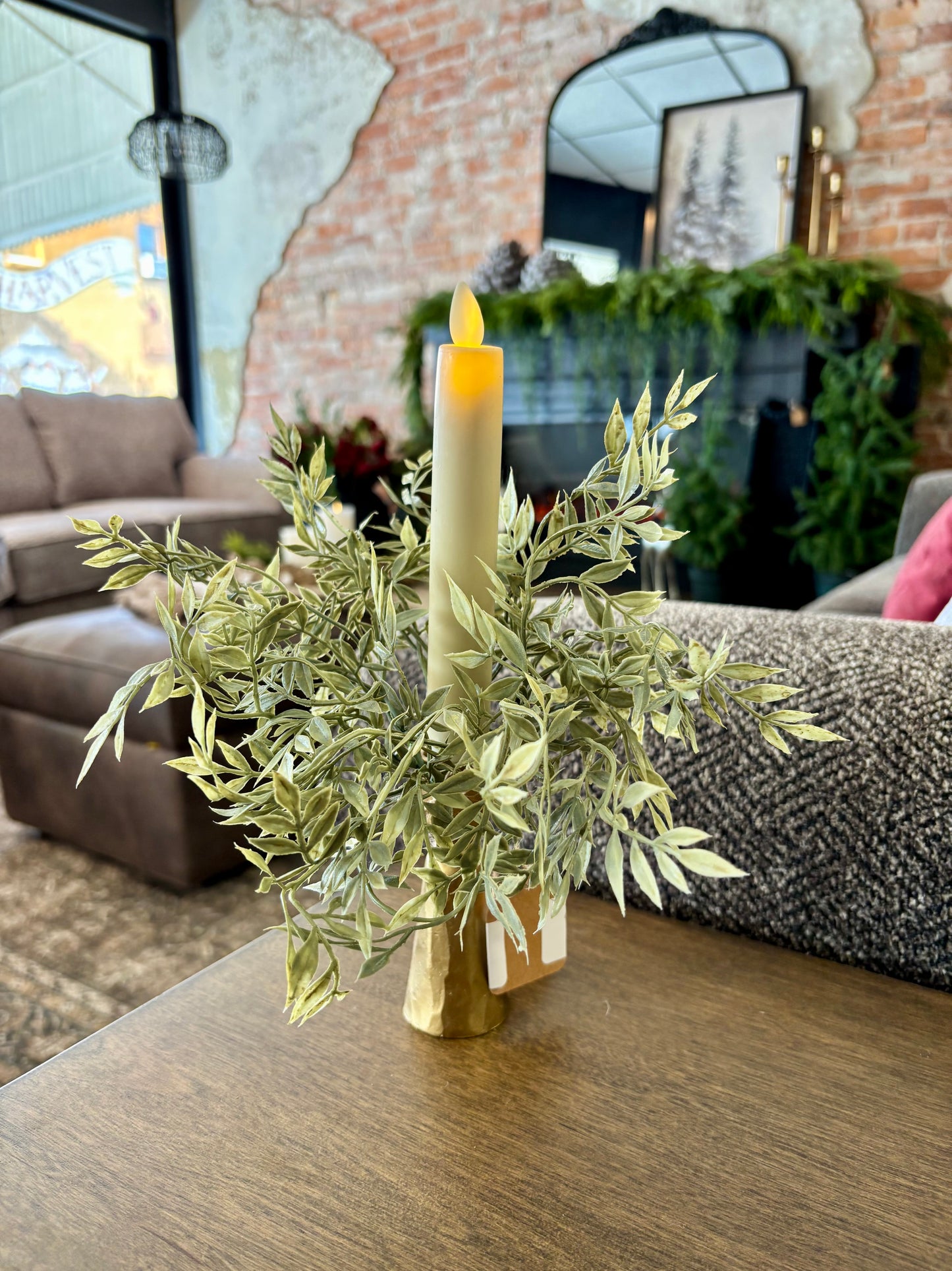 Ficus Candle Wreath