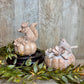 Animal On Pumpkins Figurine