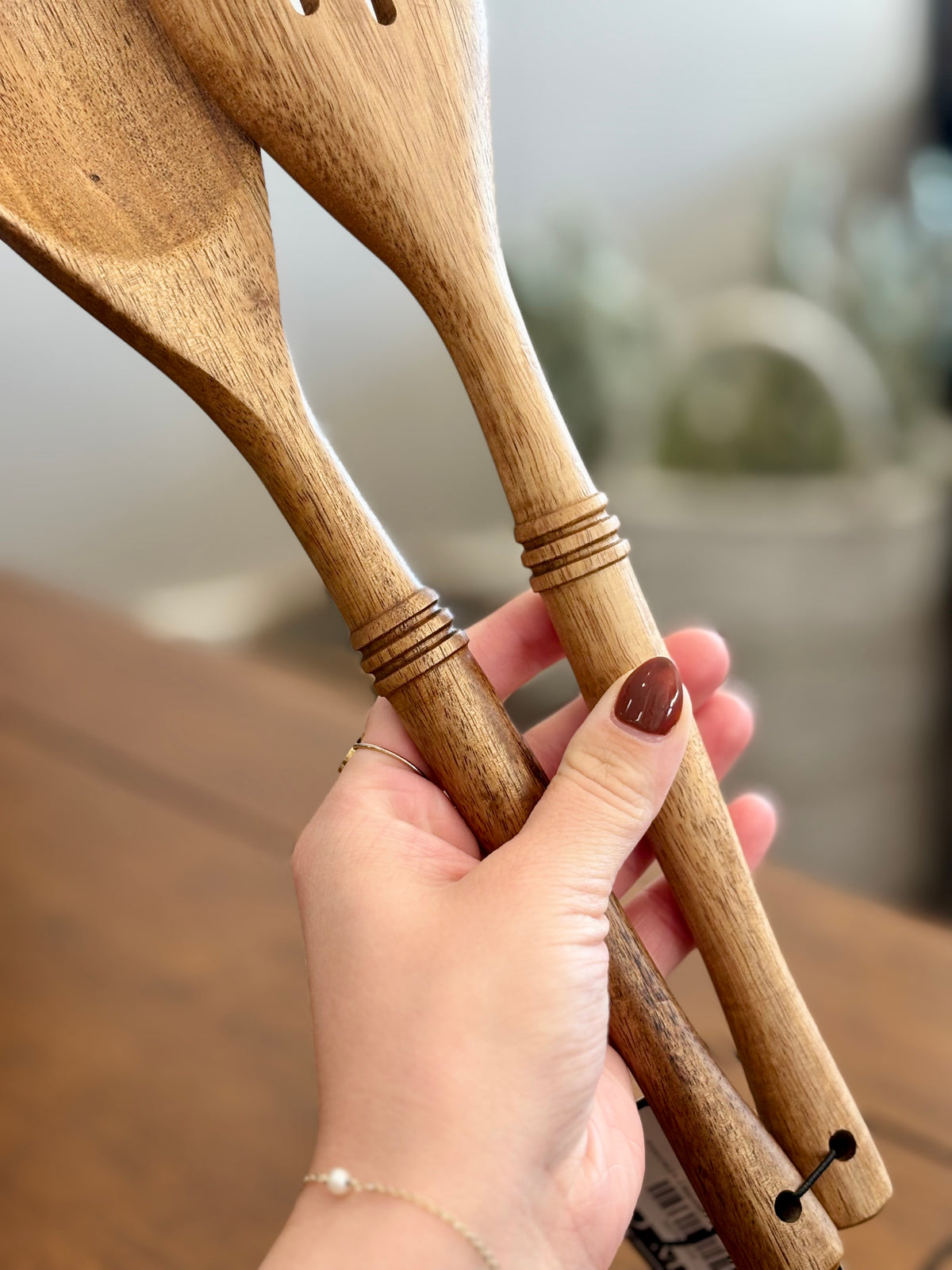 2pc Wood Spatula Set