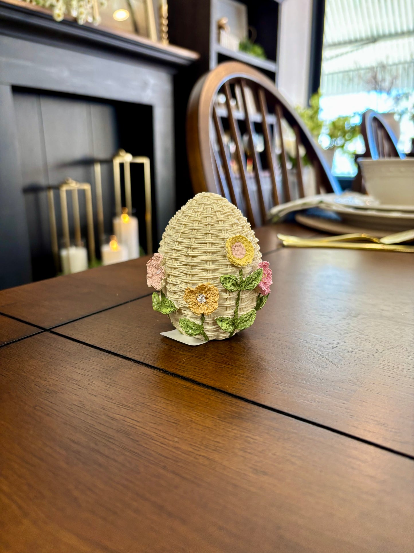 Wicker Easter Egg Bunny