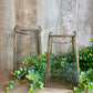 GLASS AND IRON HANGING LANTERN