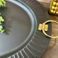 Black Oval Tray