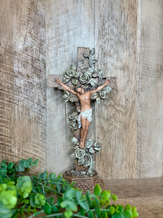 Crucifix with Roses
