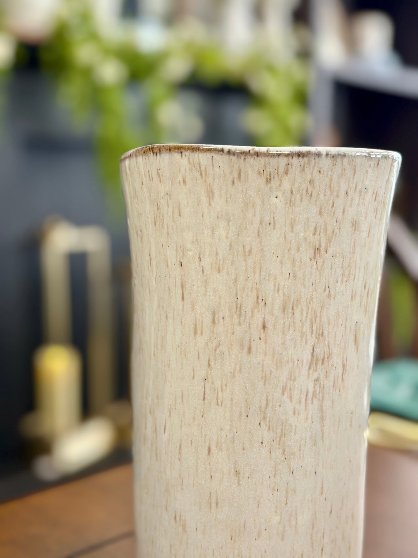 White Sand Vase