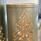 S/2 Green Tin Tree Lantern