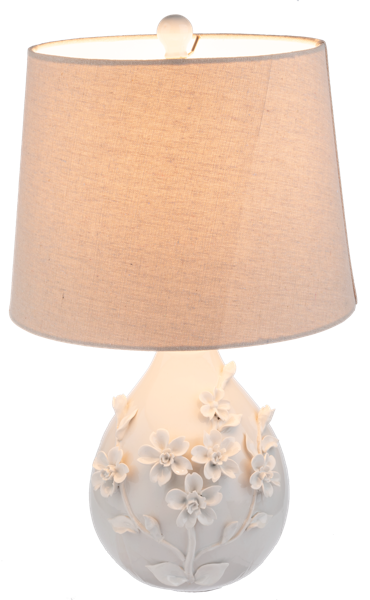 Ivory Flower Table Lamp