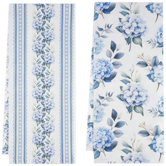 Blue Hydrangea Tea Towel