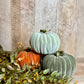 4.5"W VELVET PUMPKINS