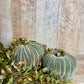 4.5"W VELVET PUMPKINS