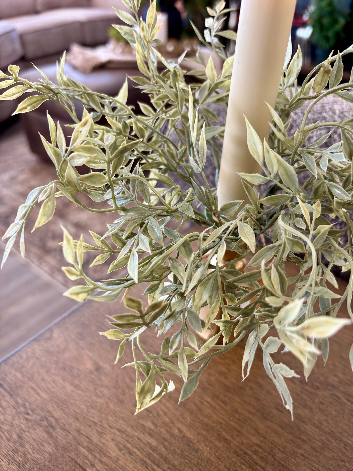 Ficus Candle Wreath