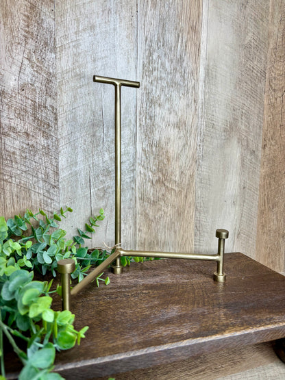 BRASS ANT. RD FOOT EASEL