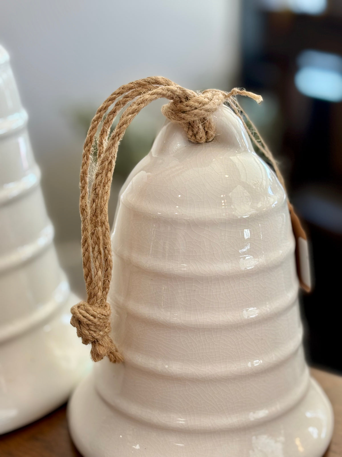 White Ceramic Bell