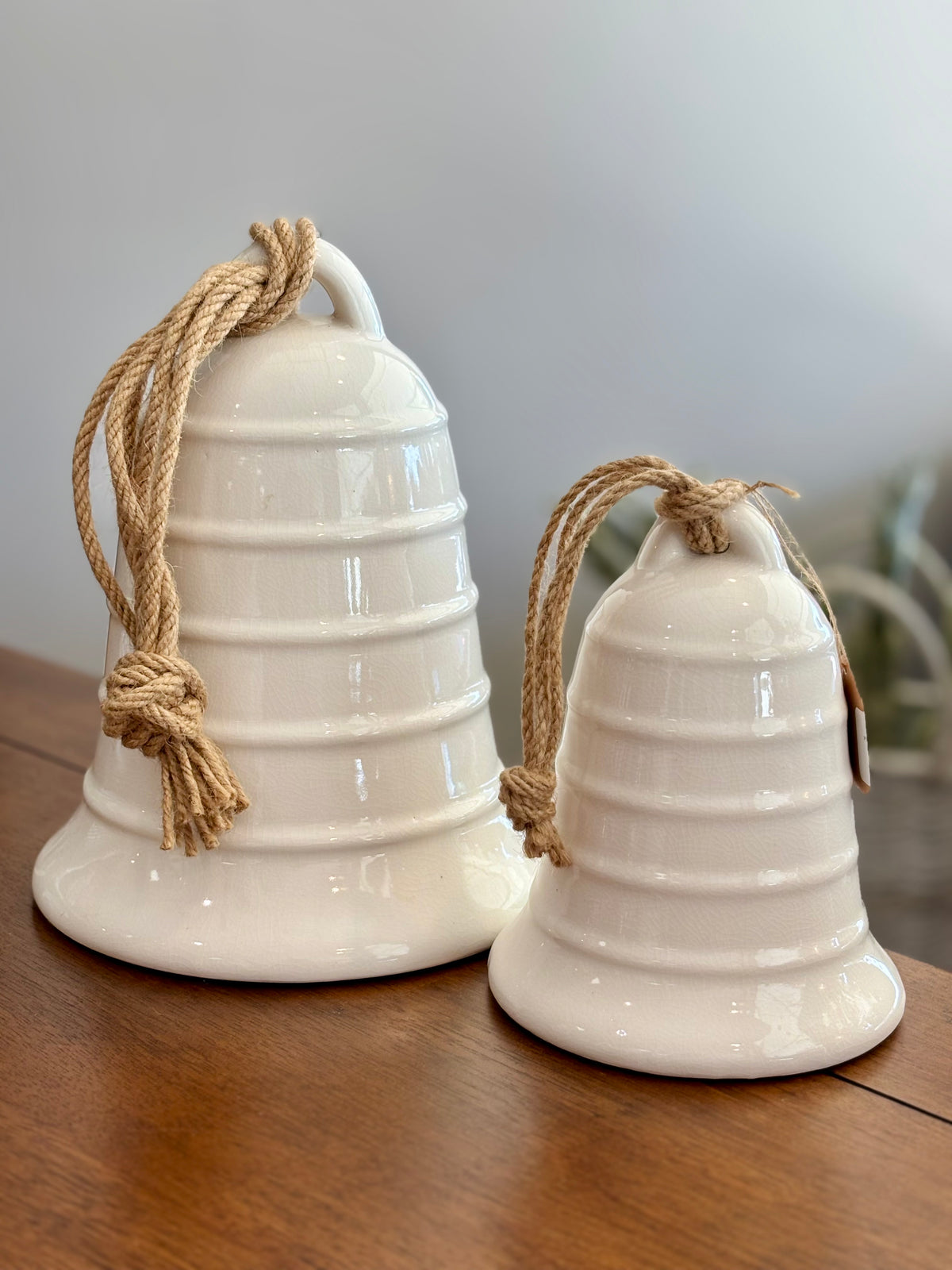 White Ceramic Bell