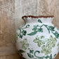 GREEN FLORAL VASE