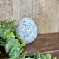 BLUE FLORAL DOLOMITE EGG
