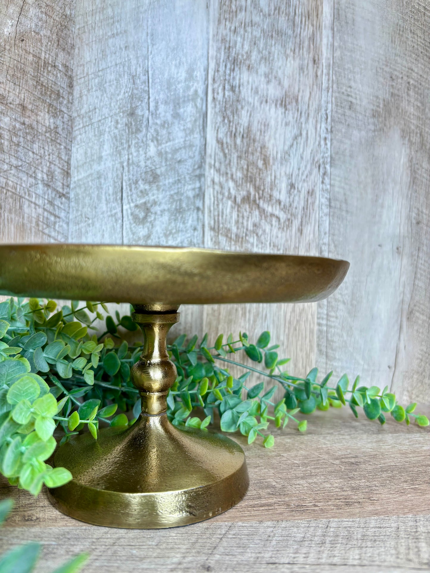 ANT. BRASS CAKE STAND