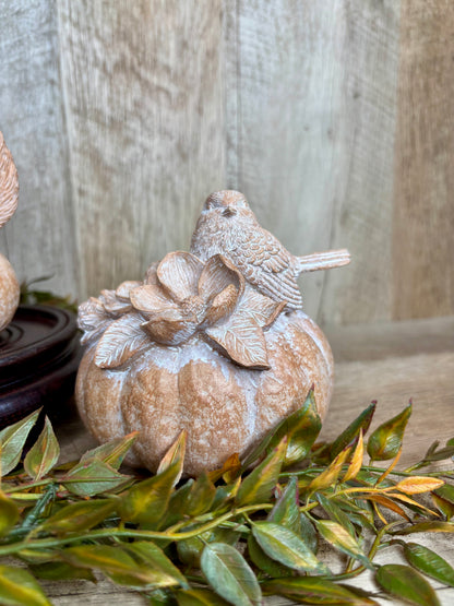 Animal On Pumpkins Figurine
