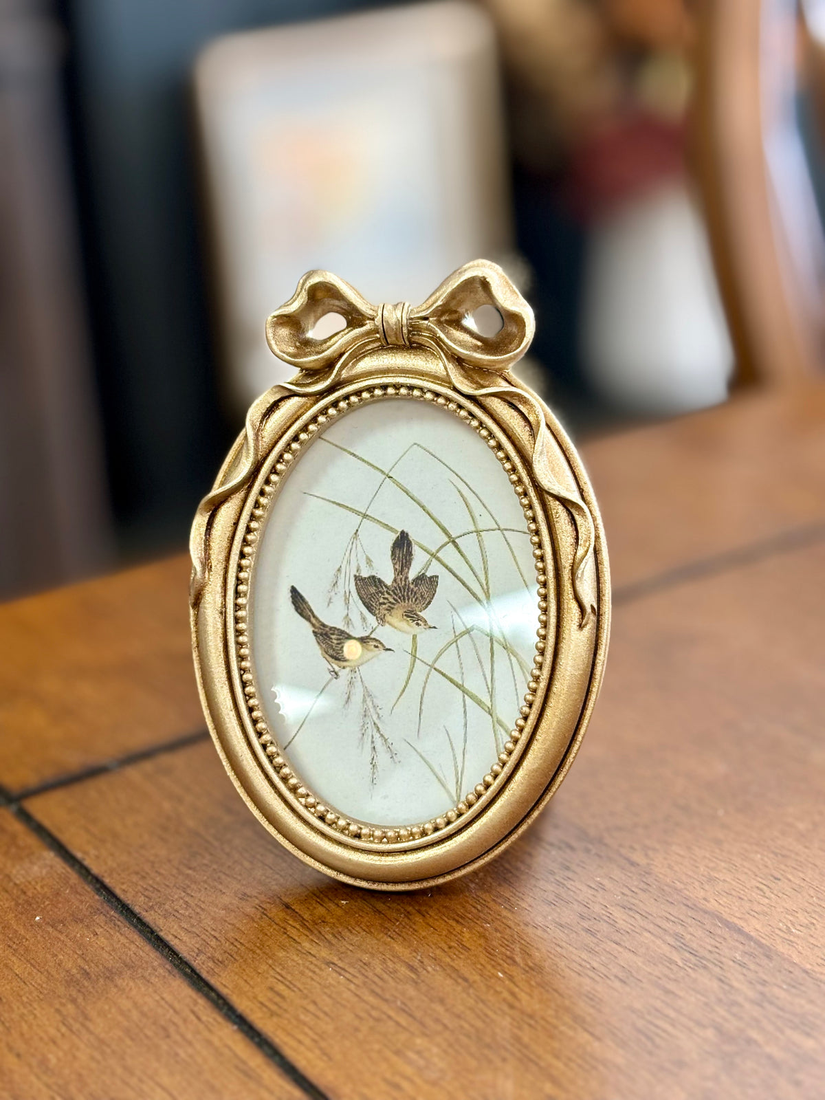 Gold Oval Frame