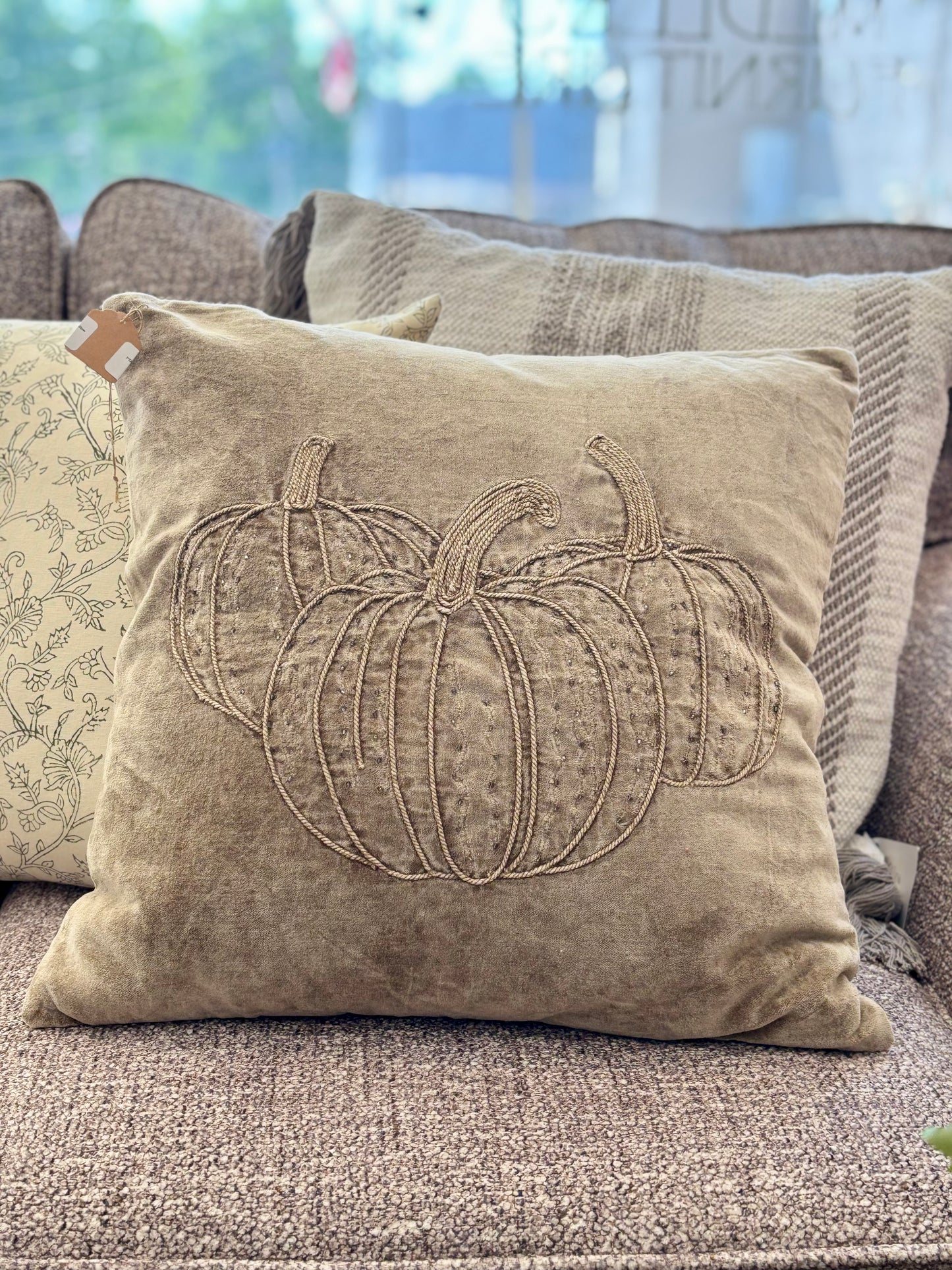 Tan Pumpkin Pillow