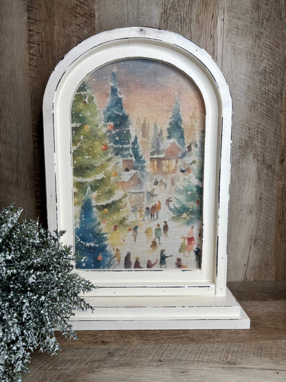 Vintage Holiday Scene