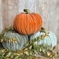 6"W VELVET PUMPKINS