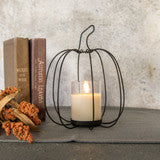Metal Pumpkin Candle Holder