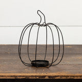 Metal Pumpkin Candle Holder