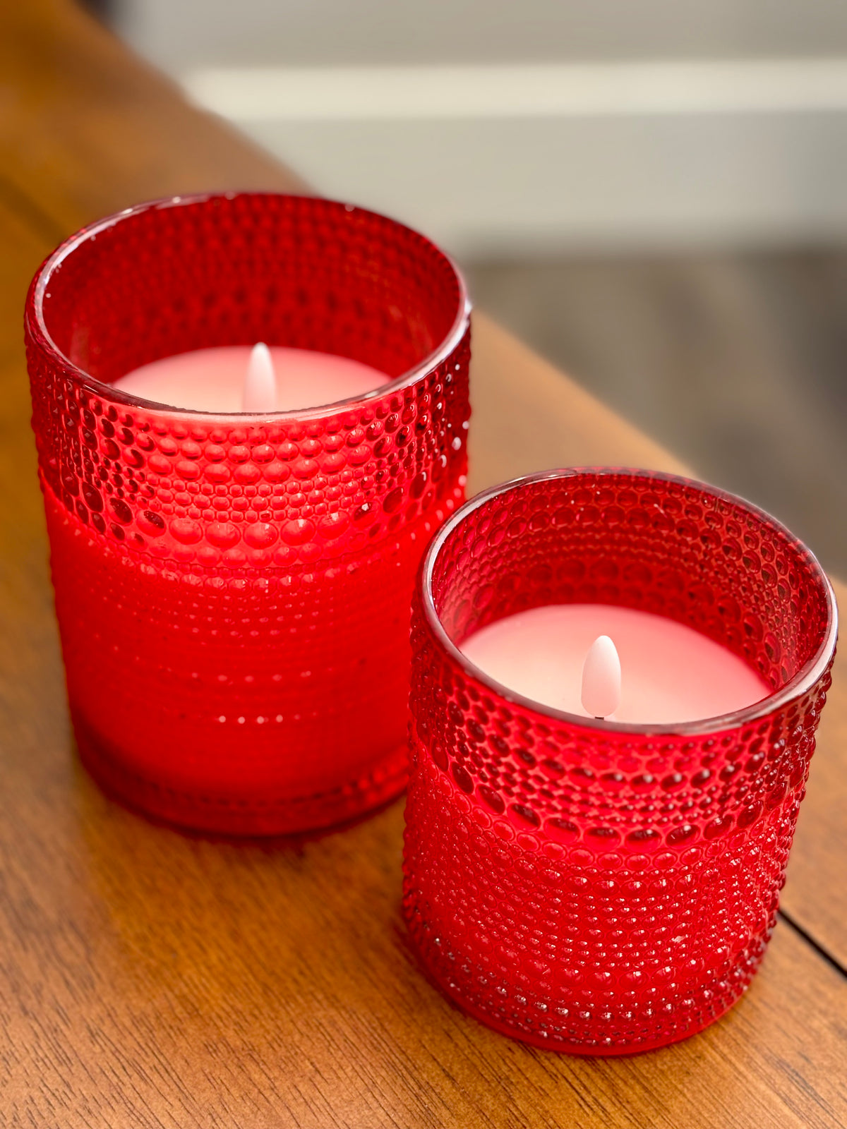 Red Dotted Candle