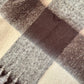 Brown Check Throw