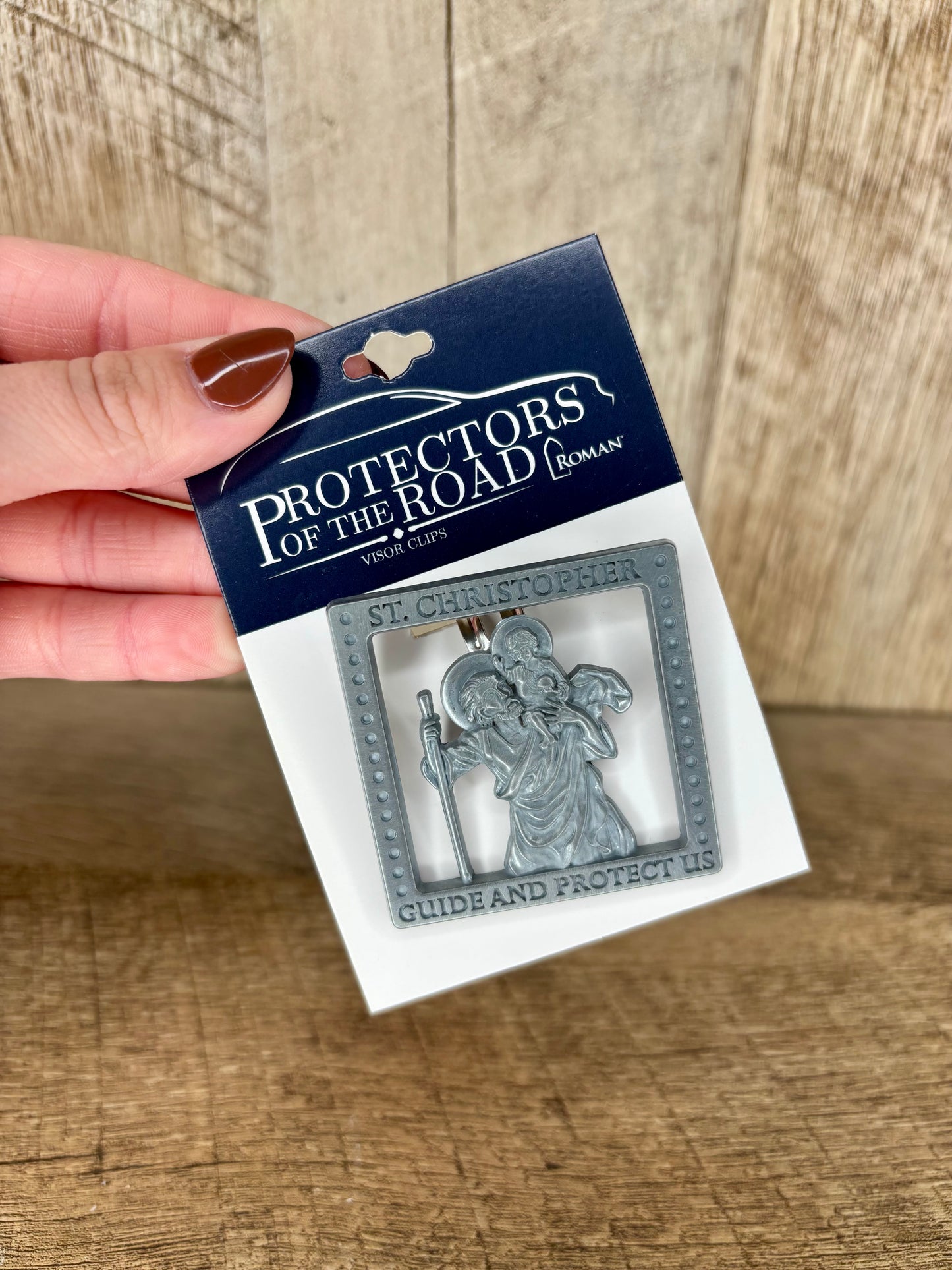 Saint Christopher Visor Clip