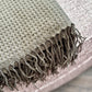 Olive Green Waffle Throw