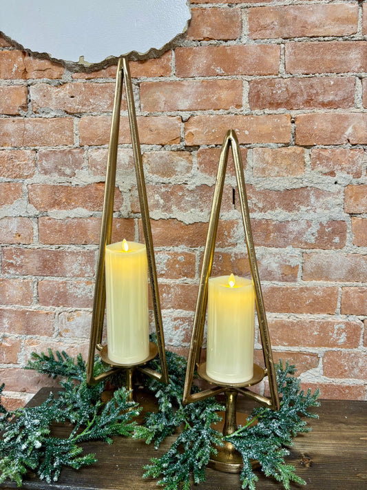 25" GOLD TREE PILLAR HOLDER