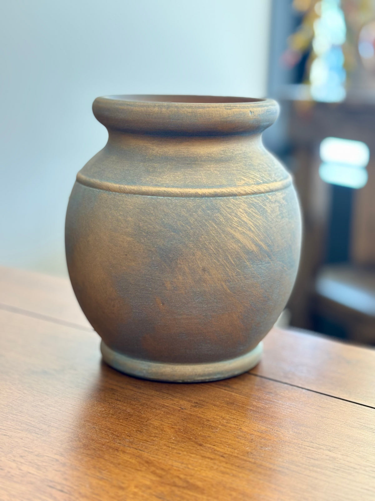 Bronze Rolled Vase