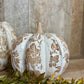 7"H BEIGE HEIRLOOM PUMPKIN