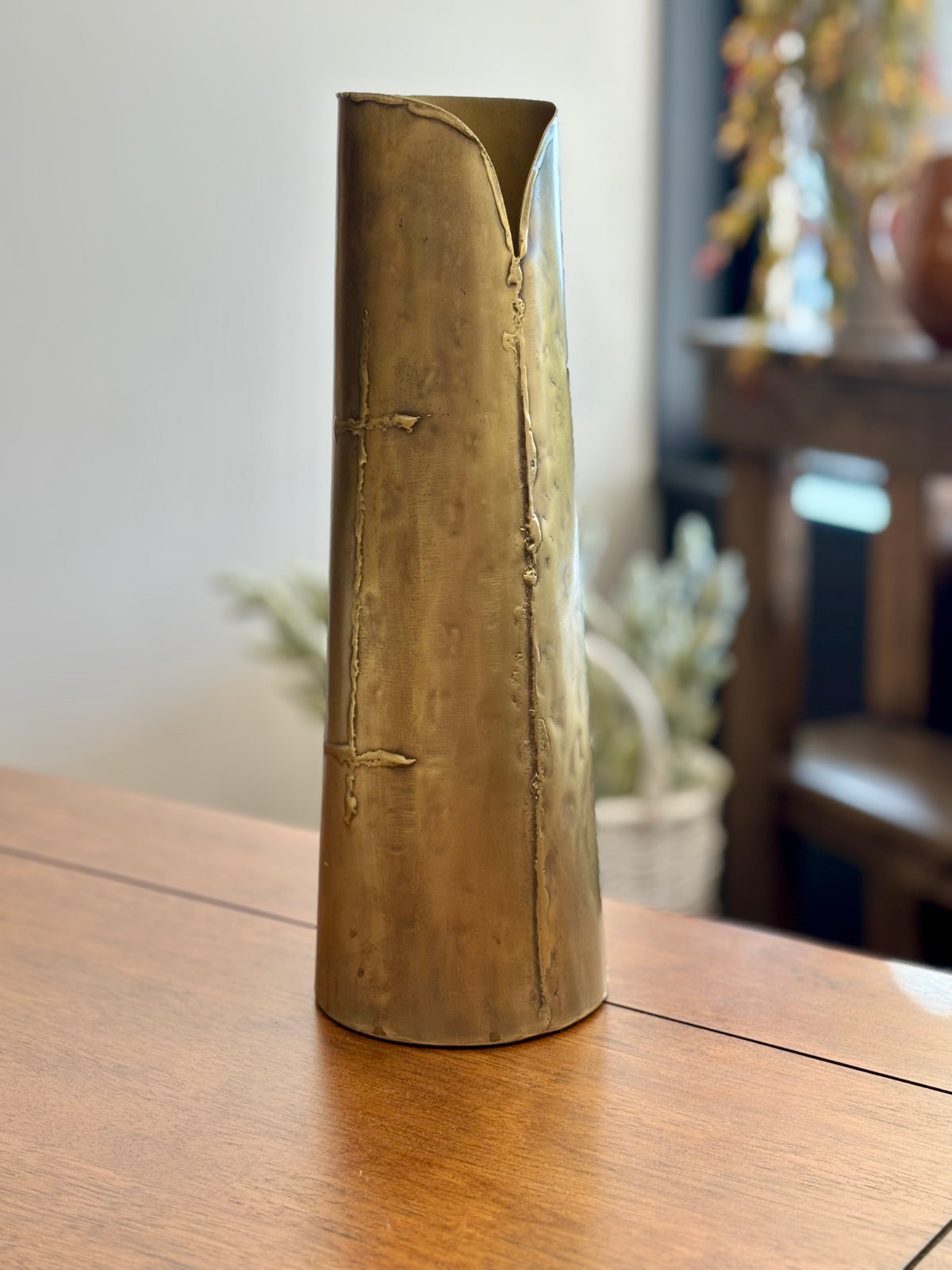 Ant. Brass Vase
