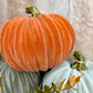 6"W VELVET PUMPKINS