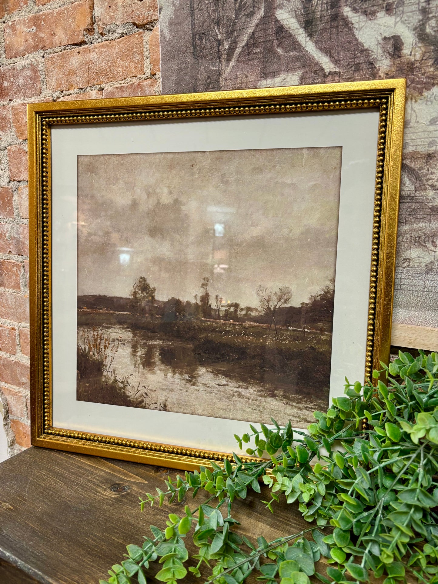 RIVER SCENE FRAMED PRINTS