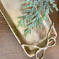 13.5" GOLD TRAY RIBBON HANDLES