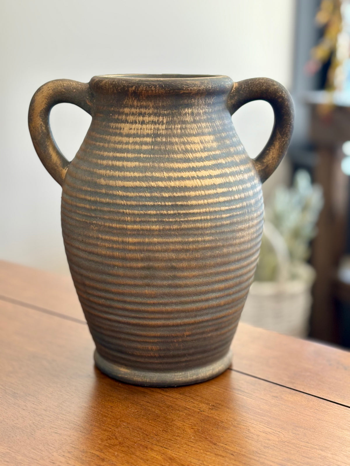 Bronze 2 Handle Vase