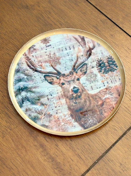 Winter Deer Plate