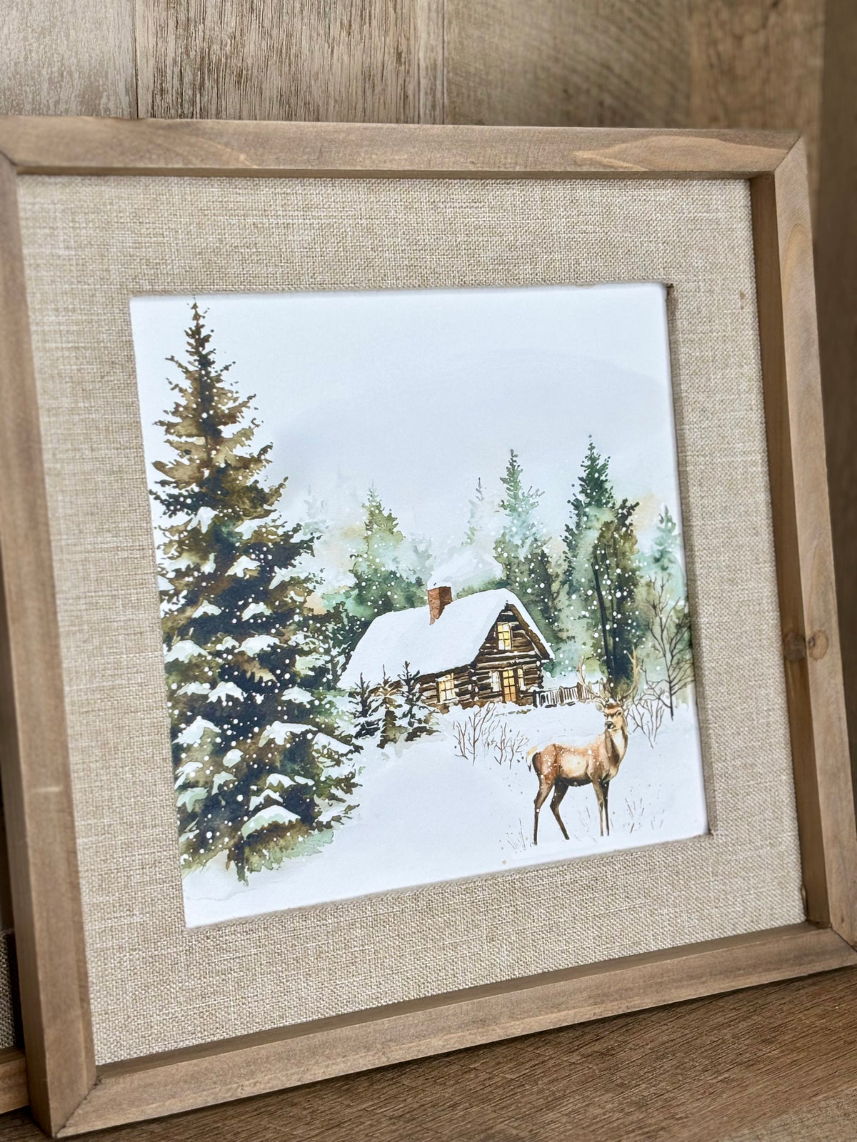 Linen Winter Wonderland Frame
