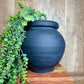 BLACK FAT LIP VASE