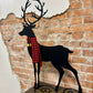 Metal Holiday Deer Figurine