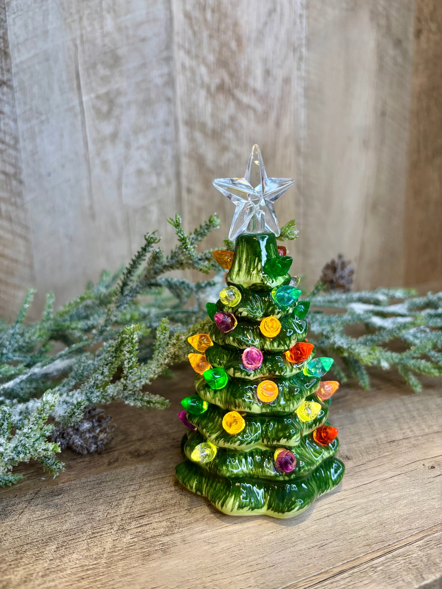 Light Up Green Tree Shimmer