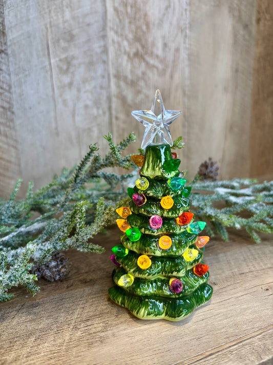 Light Up Green Tree Shimmer