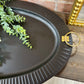 Black Oval Tray