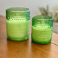 Pine Green Dotted Candle