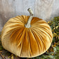 10" Pale Orange Velvet Pumpkin