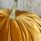 10" Pale Orange Velvet Pumpkin