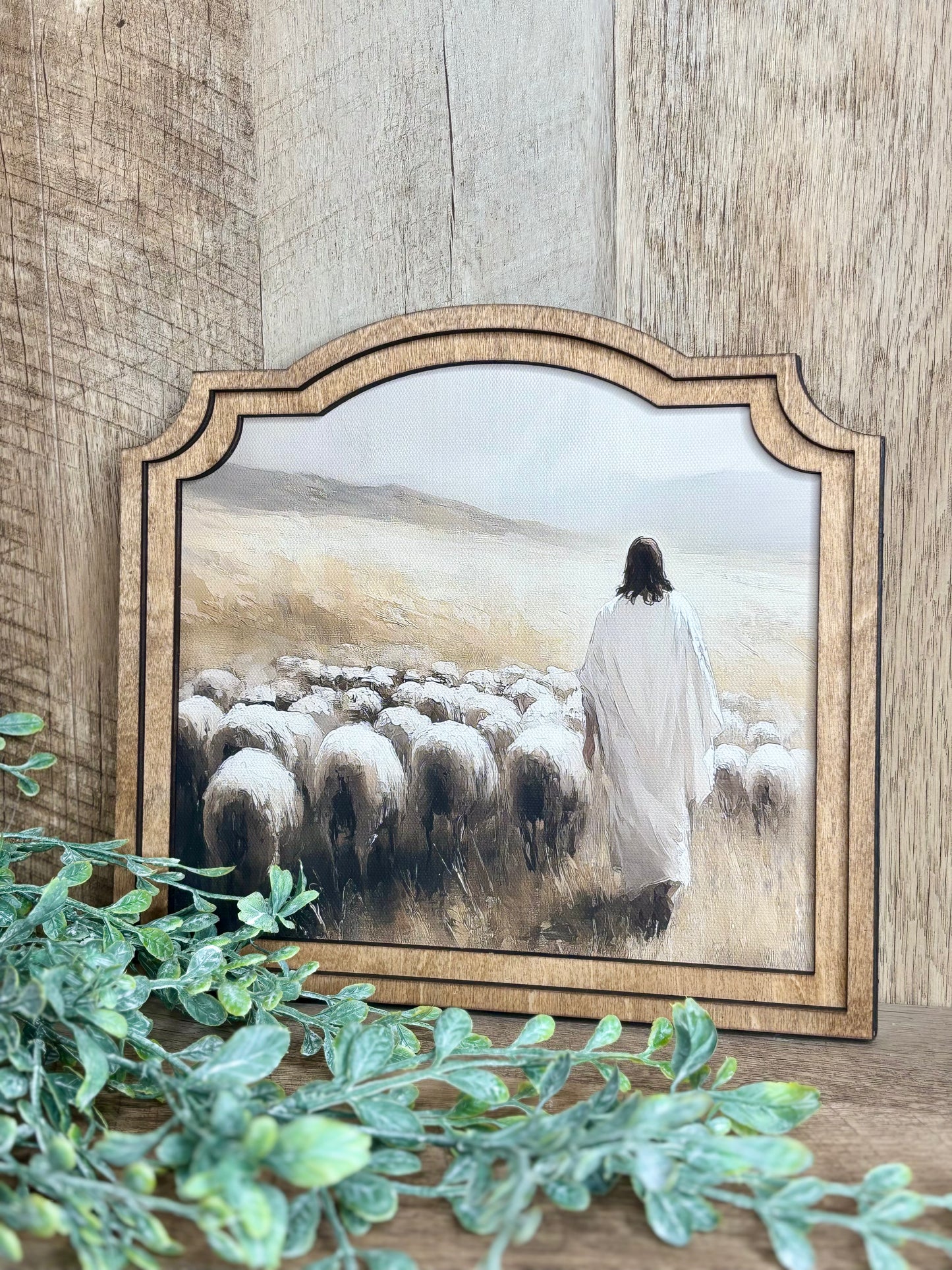 Jesus Sheep Framed Art